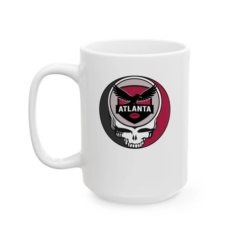 Grateful Dead - Atlanta Falcons Stealie Ceramic Mug - NFL - StealieShop