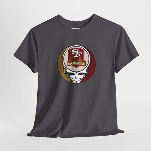 Grateful Dead - San Francisco 49ers Grateful Dead Steal Your Face T-Shirt - NFL - StealieShop