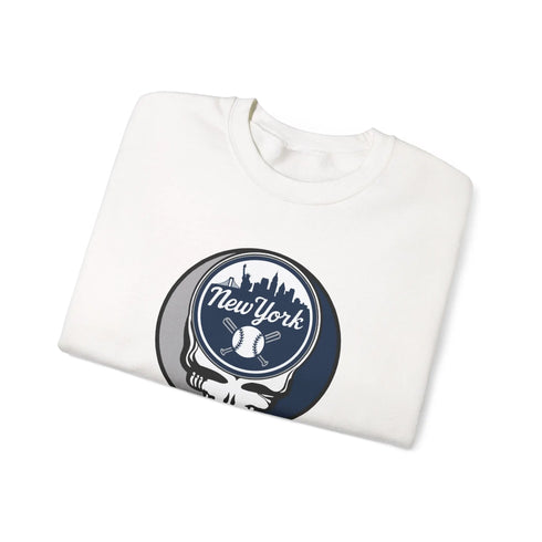 Grateful Dead - New York Yankees Stealie Grateful Dead Crewneck Sweatshirt - MLB - StealieShop