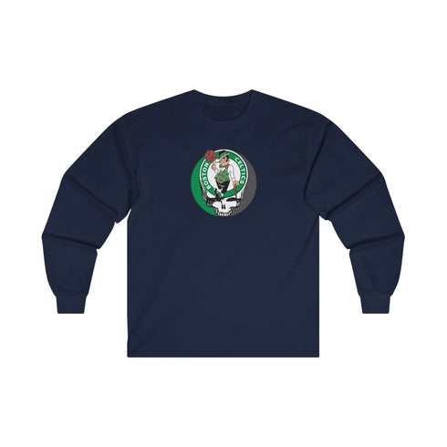 Boston Celtics Grateful Dead Long Sleeve Tee StealieShop