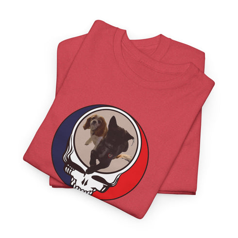 Custom Dog Stealie Unisex Grateful Dead T-Shirt (108)