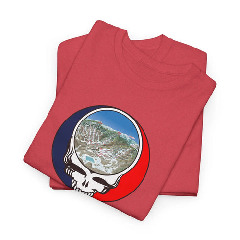 Stowe Trail Map Stealie Grateful Dead T-Shirt
