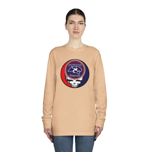 Grateful Dead - Miller Place Wrestling Stealie Long Sleeve Crewneck Tee - StealieShop