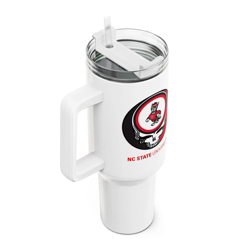 Grateful Dead - NC State Stealie "Fat Man" Tumbler, Double Insulated 40oz Travel Mug - StealieShop