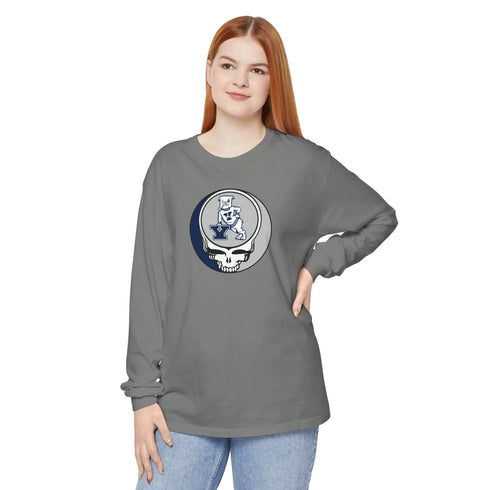 Yale University Garment-dyed Long Sleeve T-Shirt - StealieShop