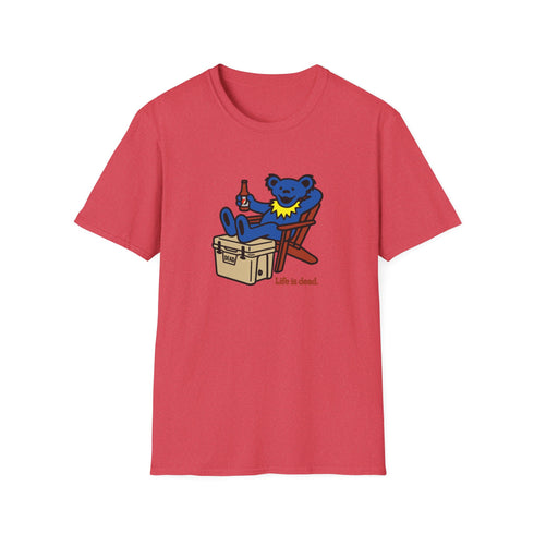 Chillin' Bear - Blue - Life is dead. Grateful Dead T-Shirt
