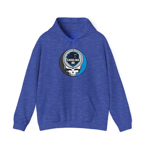 Grateful Dead - Carolina Panthers Stealie Grateful Dead Steal Your Face Unisex Hoodie - NFL - StealieShop