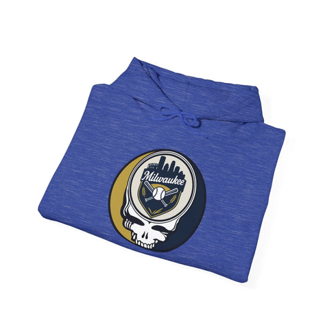 Grateful Dead - Milwaukee Brewers Grateful Dead Unisex Heavy Blend Hoodie - MLB - StealieShop