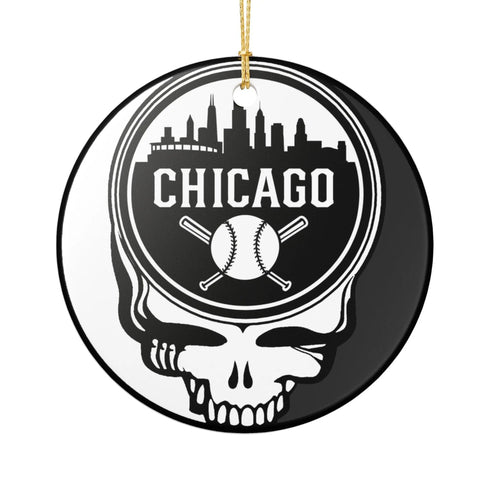 Grateful Dead - Chicago Baseball Baseball Stealie Christmas Ornament - StealieShop