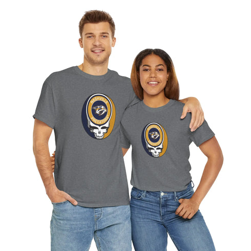 Nashville Predators Grateful Dead Steal Your Face T-Shirt - NHL - StealieShop
