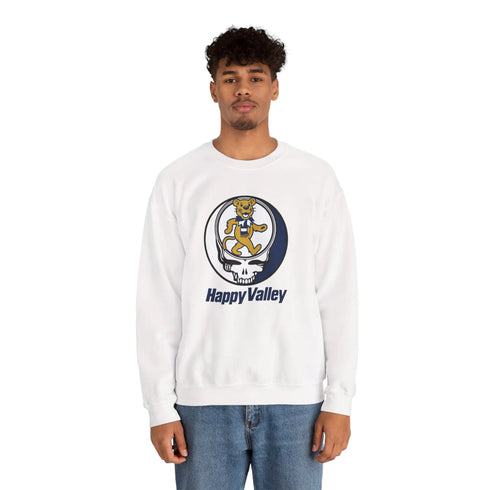 Grateful Dead - Happy Valley Dancing Lion Stealie Crewneck Sweatshirt - StealieShop
