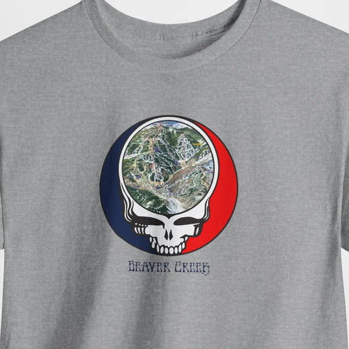 Beaver Creek Trail Map Stealie Grateful Dead T-Shirt
