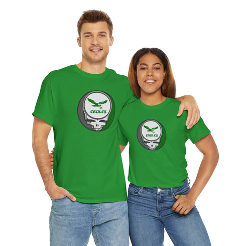 Grateful Dead - Philadelphia Eagles Skull T-Shirt - NFL - StealieShop