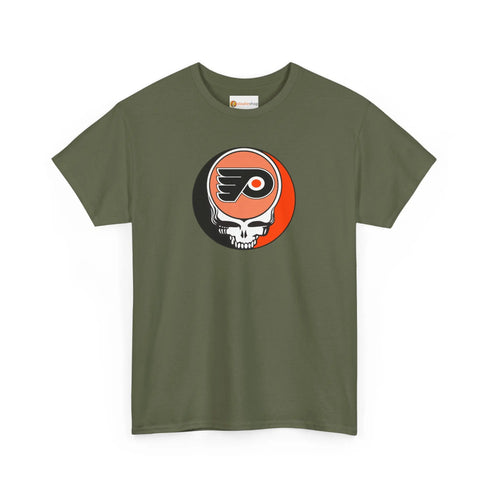 Grateful Dead - Philadelphia Flyers Grateful Dead Steal Your Face T-Shirt - NHL - StealieShop