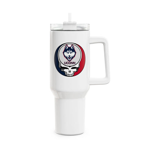 Grateful Dead - UCONN Stealie "Fat Man" Tumbler, Double Insulated 40oz Travel Mug - StealieShop