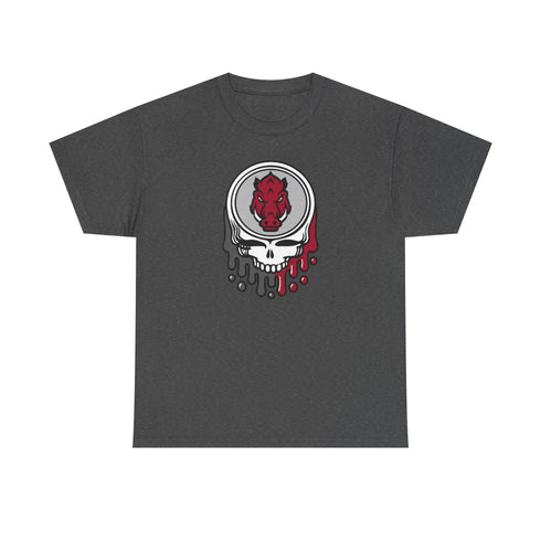Arkansas Razorbacks Grateful Dead T-Shirt StealieShop
