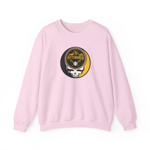 Grateful Dead - Pittsburgh Pirates Grateful Dead Stealie Crewneck Sweatshirt - MLB - StealieShop