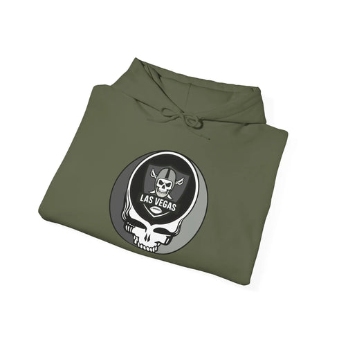 Grateful Dead - Las Vegas Raiders Stealie Grateful Dead Hooded Sweatshirt - NFL - StealieShop