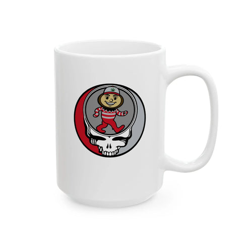 Grateful Dead - Dancing Buckeye Stealie Ceramic Mug - StealieShop