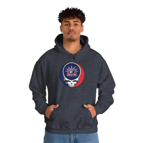 New York Rangers Grateful Dead Unisex Heavy Blend Hoodie StealieShop
