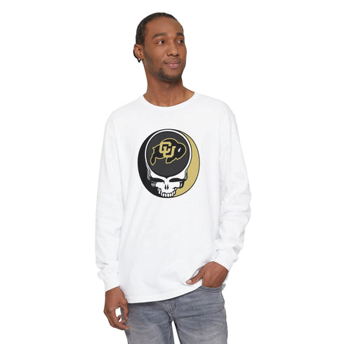Grateful Dead - University of Colorado Garment-Dyed Long Sleeve T-Shirt - StealieShop