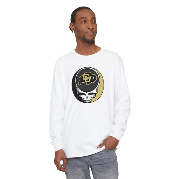 Grateful Dead - University of Colorado Garment-Dyed Long Sleeve T-Shirt - StealieShop
