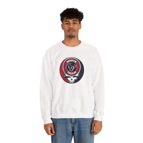 Grateful Dead - Copy of Cleveland Browns Grateful Dead Stealie Crewneck Sweatshirt - StealieShop