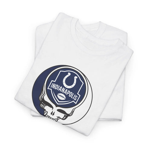 Grateful Dead - Indianapolis Colts Stealie Grateful Dead Steal Your Face T-Shirt - NFL - StealieShop