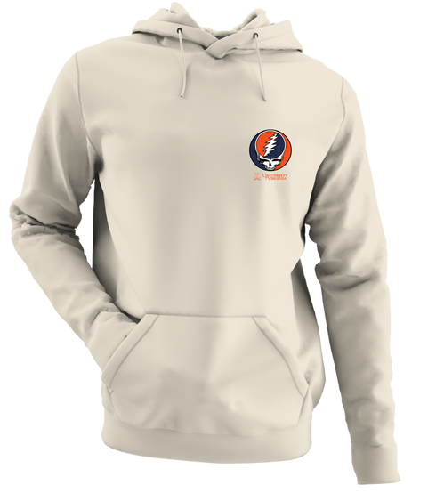 University of Virginia - Premium Grateful Dead Left Chest Hoodie - Sand - 3