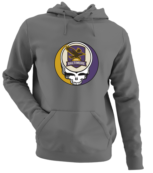 Baltimore Football - Premium Grateful Dead Hoodie - Charcoal - 8