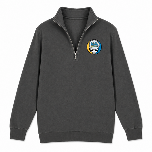 UCLA - Premium Grateful Dead Quarter-Zip Pullover - Charcoal - 6
