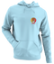University of Maryland Football - Premium Grateful Dead Left Chest Hoodie - Light Blue - 1