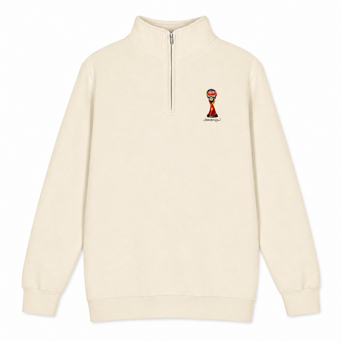 German FIFA World Cup - Premium Grateful Dead Quarter-Zip Pullover - Sand - 1