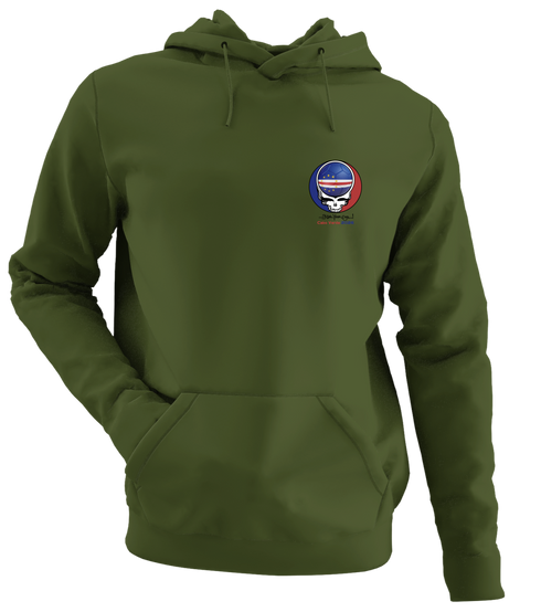 Cape Verde World Cup 2026 Steal Your Cup - Premium Grateful Dead Left Chest Hoodie - Military Green - 7