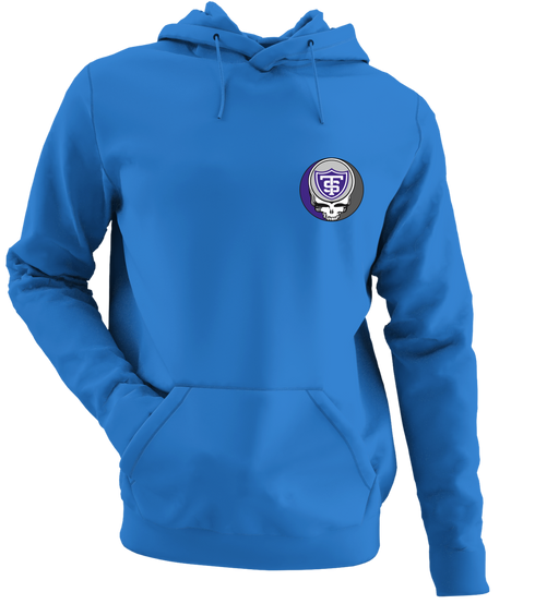 University of St Thomas - Premium Grateful Dead Left Chest Hoodie - Heather Royal - 5