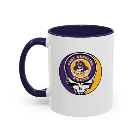 East Carolina University Pirates Grateful Dead Stealie Coffee Mug (11oz or 15oz) - StealieShop