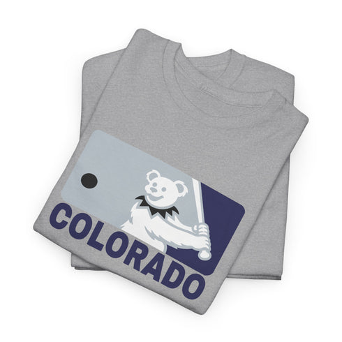 Colorado Rockies Dancing Bear MLB Logo Unisex Grateful Dead T-Shirt