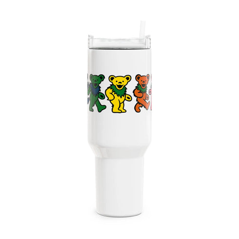 Grateful Dead - Dancing Bears "Fat Man" Tumbler, Double Insulated 40oz Travel Mug - StealieShop