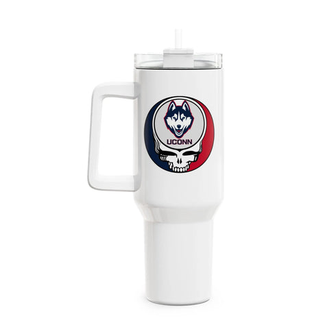 Grateful Dead - UCONN Stealie "Fat Man" Tumbler, Double Insulated 40oz Travel Mug - StealieShop