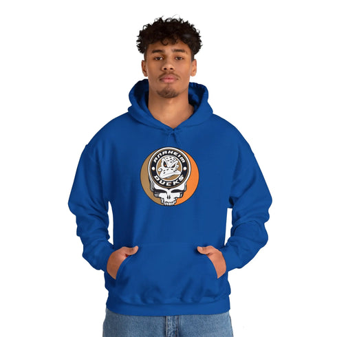 Anaheim Ducks Grateful Dead Unisex Heavy Blend Hoodie - Hooded Sweatshirt - StealieShop