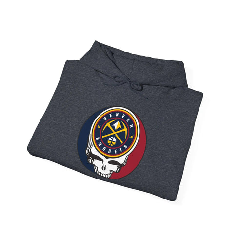 Denver Nuggets Grateful Dead Steal Your Face Unisex Hoodie - NBA StealieShop