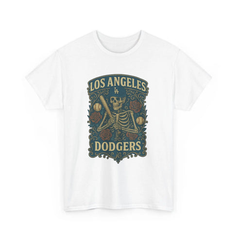 Grateful Dead - Los Angeles Dodgers Retro Poster Art T-shirt - StealieShop