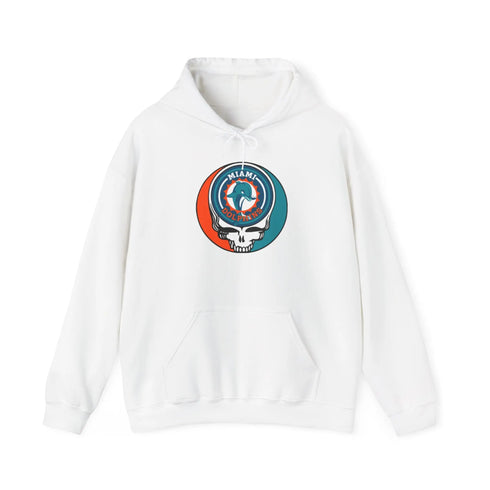 Miami Dolphins Original Stealie Grateful Dead Hooded Sweatshirt - NFL