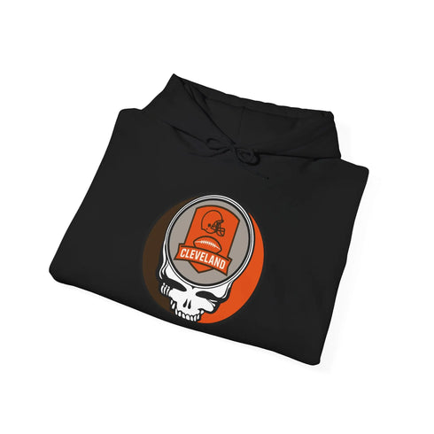 Grateful Dead - Cleveland Browns Stealie Grateful Dead Hooded Sweatshirt - NFL - StealieShop