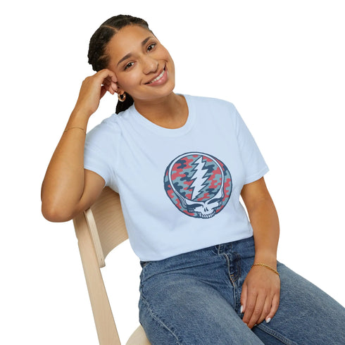 Grateful Dead - Camo Stealie Color Match Vineyard Collection Grateful Dead TShirt - StealieShop