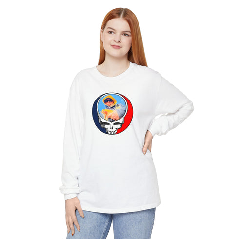 Custom Stealie Garment-Dyed Long Sleeve T-Shirt (59)