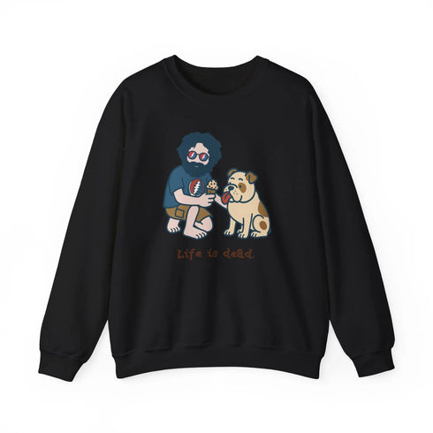 Grateful Dead - Jerry and Frank Are Sharin' | Life is dead. Crewneck Sweatshirt - StealieShop