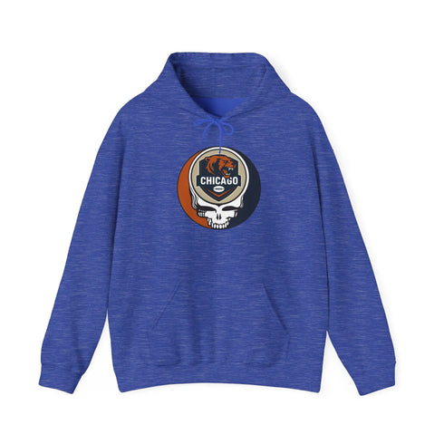 Grateful Dead - Chicago Bears Stealie Grateful Dead Hooded Sweatshirt - NFL - StealieShop