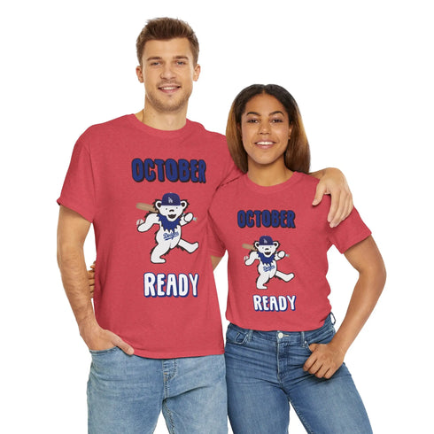 Los Angeles Dodgers Playoffs - October Ready Grateful Dead Tshirt - MLB - StealieShop