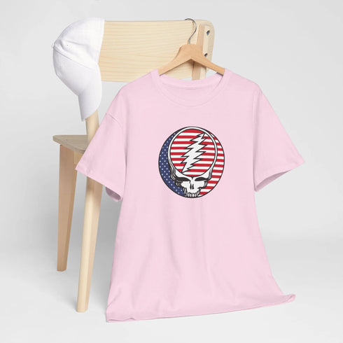 Grateful Dead - Stars and Stripes US-Grown Ring-Spun Cotton T-Shirt - StealieShop